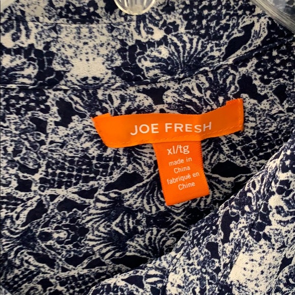 Joe Fresh Paisley Blouse XL - Picture 4 of 5